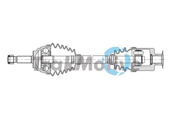 TRAKMOTIVE Féltengely, komplett 30-1113_TRAK