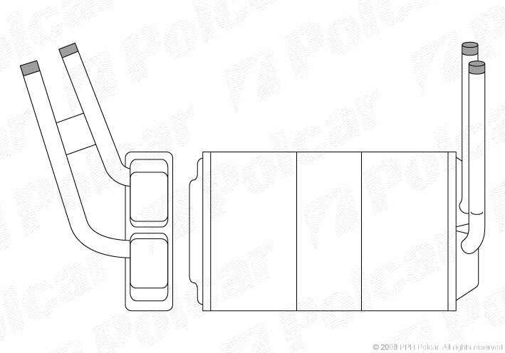 POLCAR Fűtőradiátor 3244N8-1