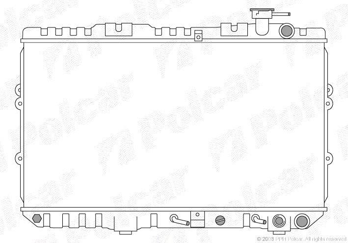 POLCAR Vízhűtő 380408-2