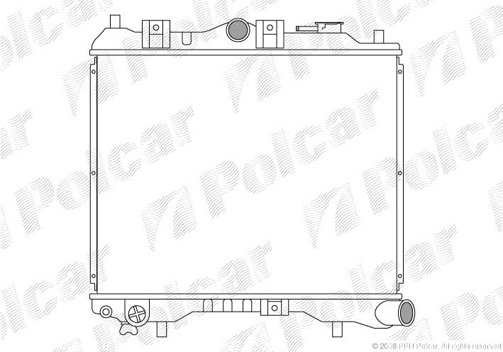 POLCAR Vízhűtő 450308-6