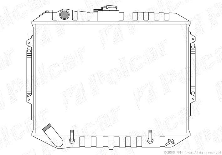 POLCAR Vízhűtő 527208-1