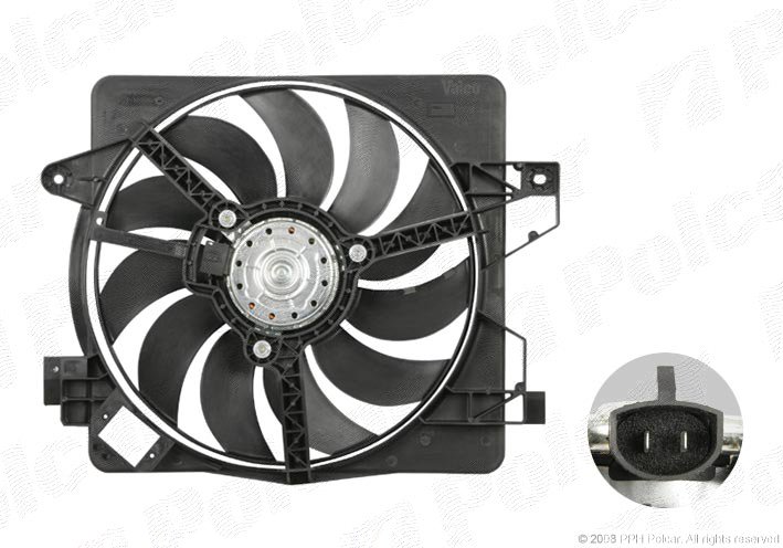 POLCAR Ventilátor, vízhűtő 320023W6