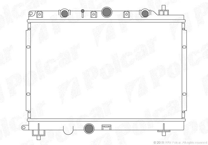 POLCAR Vízhűtő 381808-8