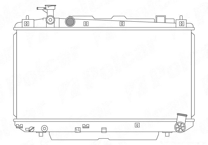 POLCAR Vízhűtő 814608A3