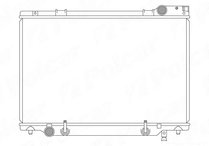 POLCAR Vízhűtő 815008-4