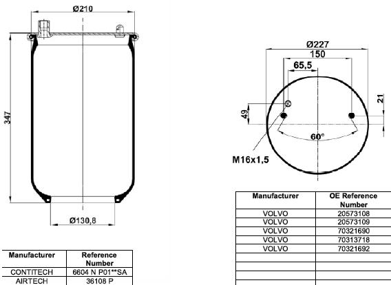 VIBRACOUSTIC Légrugó, komplett V1DF16E-1