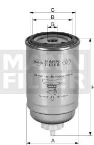 MANN-FILTER Üzemanyagszűrő WK965_MANN