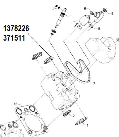 GLASER Tömítés, hűtéscső X03323-01