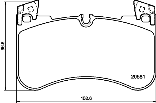 HELLA Fékbetét, mind 8DB355039-881