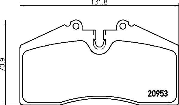 HELLA Fékbetét, mind 8DB355007-701