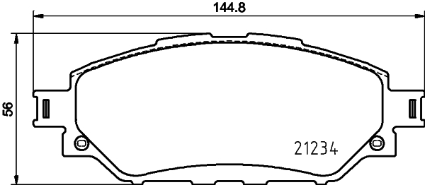 HELLA Fékbetét, mind 8DB355037-801