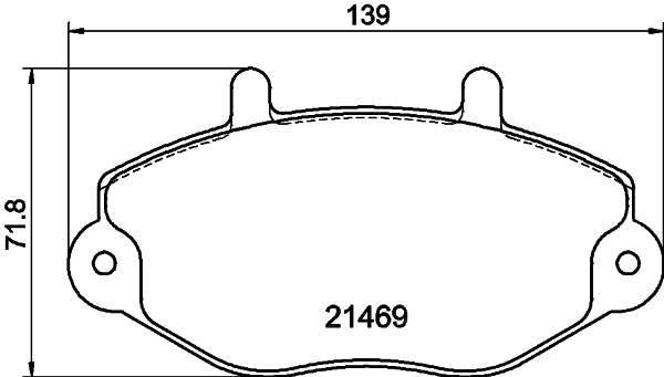 HELLA Fékbetét, mind 8DB355006-401