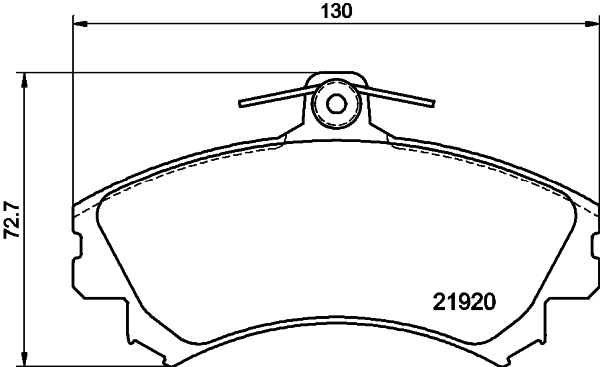 HELLA Fékbetét, mind 8DB355006-701