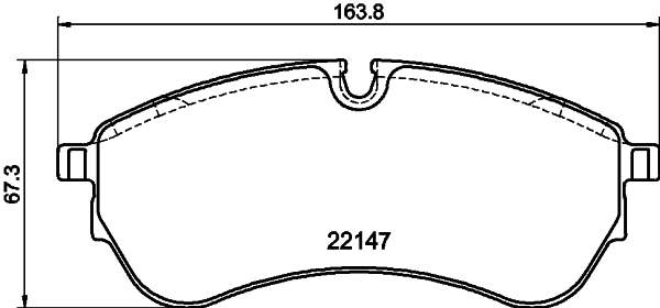 HELLA Fékbetét, mind 8DB355032-921