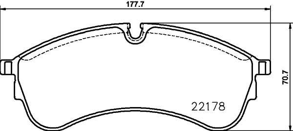 HELLA Fékbetét, mind 8DB355032-931