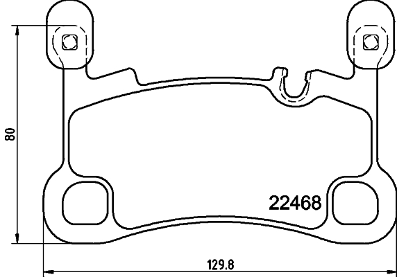 HELLA Fékbetét, mind 8DB355039-111