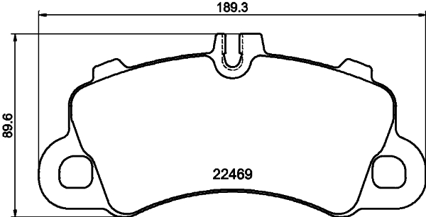 HELLA Fékbetét, mind 8DB355040-761