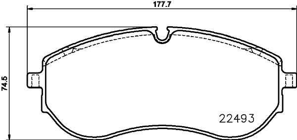 HELLA Fékbetét, mind 8DB355039-521