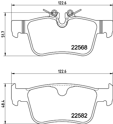 HELLA Hátsó fékbetét 8DB355025-971