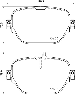 HELLA Fékbetét, mind 8DB355031-711