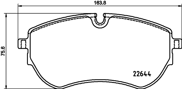 HELLA Fékbetét, mind 8DB355037-731