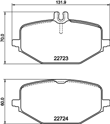 HELLA Fékbetét, mind 8DB355040-691