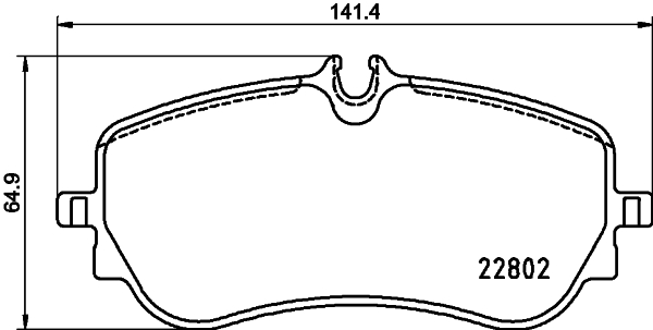 HELLA Hátsó fékbetét 8DB355037-751