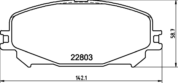 HELLA Első fékbetét 8DB355039-201