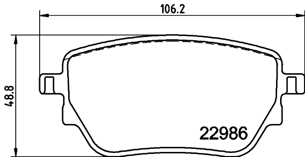 HELLA Fékbetét, mind 8DB355039-021