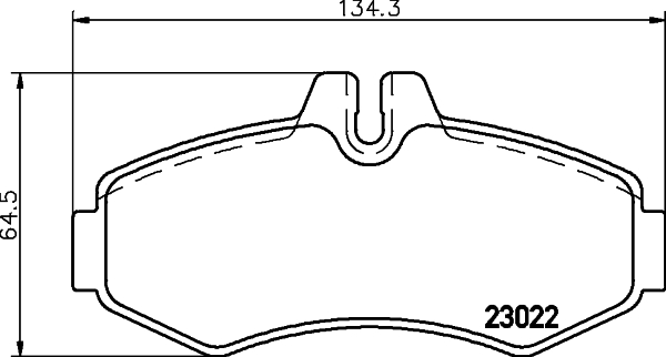 HELLA Fékbetét, mind 8DB355008-631