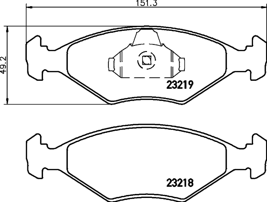 HELLA Fékbetét, mind 8DB355008-381