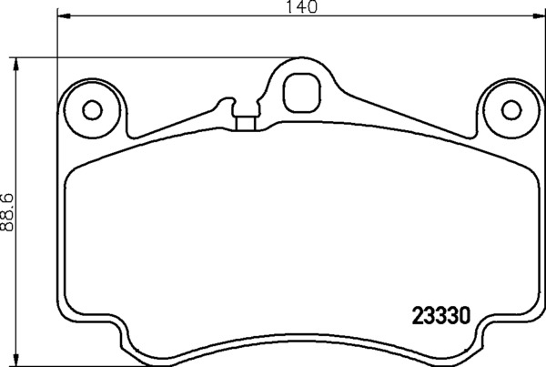 HELLA Fékbetét, mind 8DB355043-081