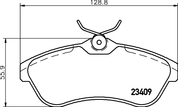 HELLA Fékbetét, mind 8DB355009-321