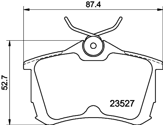 HELLA Fékbetét, mind 8DB355009-511