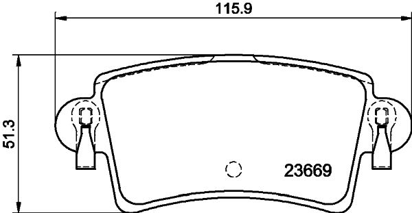 HELLA Fékbetét, mind 8DB355009-421