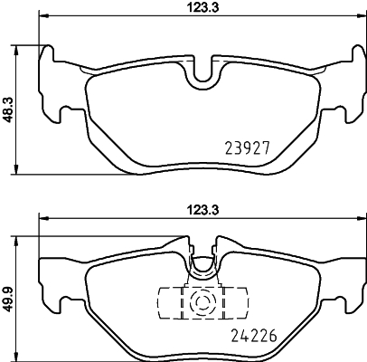 HELLA Fékbetét, mind 8DB355031-781