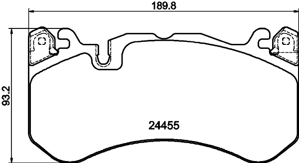 HELLA Fékbetét, mind 8DB355040-091