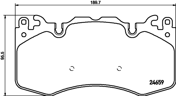 HELLA Fékbetét, mind 8DB355016-151