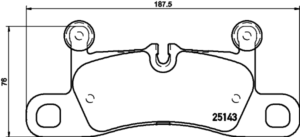 HELLA Fékbetét, mind 8DB355023-371