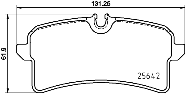 HELLA Fékbetét, mind 8DB355025-571