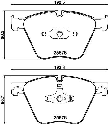 HELLA Fékbetét, mind 8DB355040-371