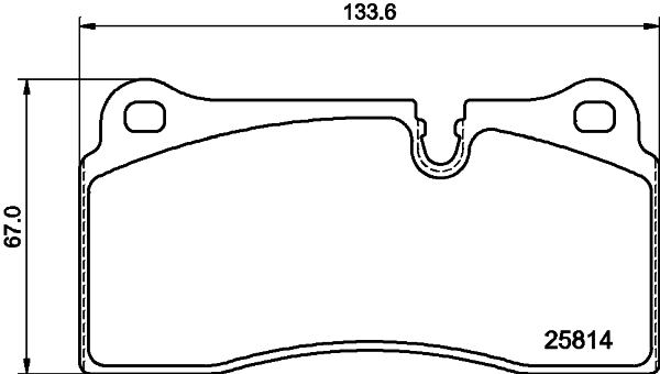 HELLA Fékbetét, mind 8DB355039-951