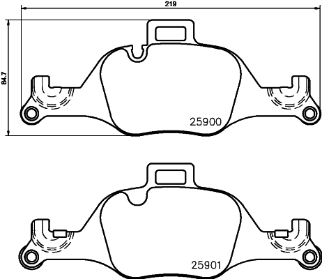 HELLA Fékbetét, mind 8DB355036-531