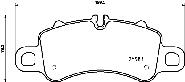 HELLA Fékbetét, mind 8DB355025-601