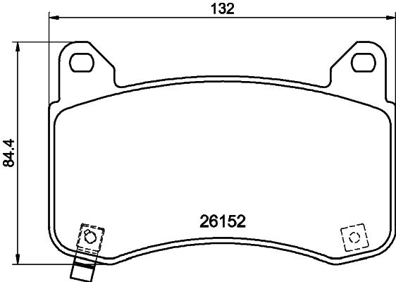 HELLA Fékbetét, mind 8DB355040-901