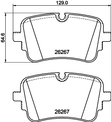 HELLA Fékbetét, mind 8DB355041-001