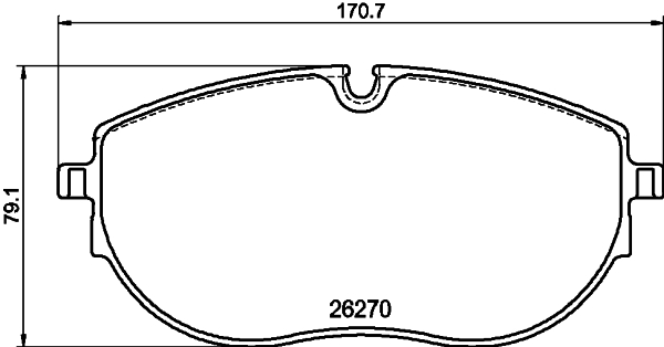 HELLA Fékbetét, mind 8DB355040-891