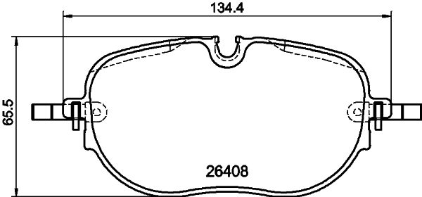 HELLA Fékbetét, mind 8DB355042-671