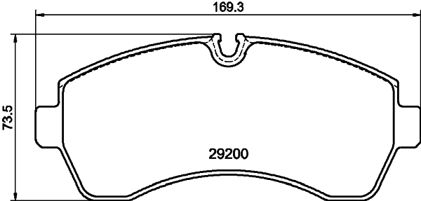 HELLA Fékbetét, mind 8DB355043-911