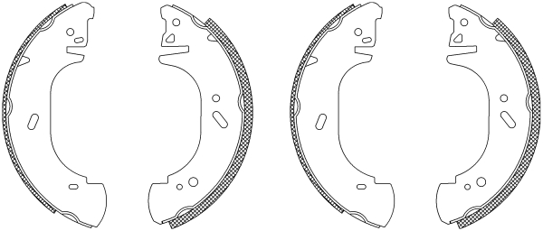 HELLA Fékpofa 8DB355003-221